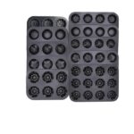 non stick multi shape cake mold tray set – heavy duty baking pan