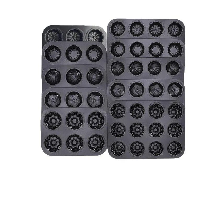 non stick multi shape cake mold tray set – heavy duty baking pan