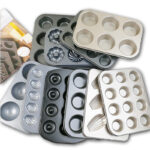 non stick multi shape cake mold tray set – heavy duty baking pan
