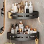 aluminium shower caddy corner shelf