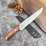 stainless steel butcher knife with cover