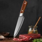 stainless steel butcher knife with cover