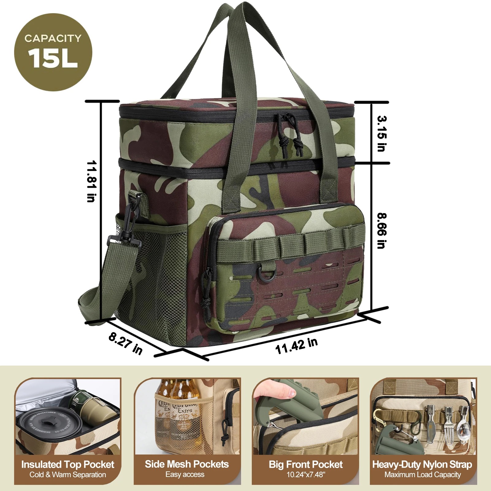 2 layer tactical outdoor picnic lunch bag 2 layer tactical outdoor picnic lunch bag