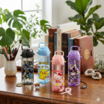cute cartoon character kids sipper water bottles