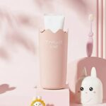 cute bunny travel cup with lid – portable water bottle for kids & outdoor use