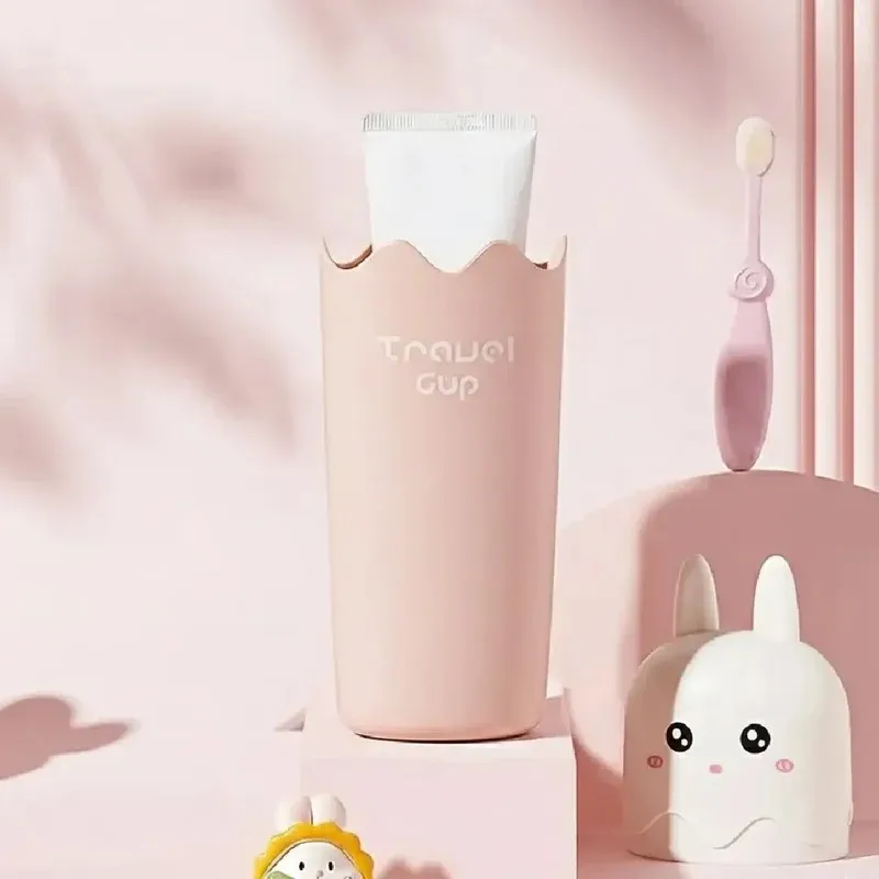 cute bunny travel cup with lid – portable water bottle for kids & outdoor use
