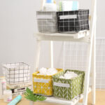 collapsible fabric storage bins with handles (multi pattern set)