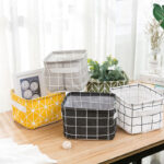 collapsible fabric storage bins with handles (multi pattern set)