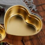 premium gold stainless steel heart dipping bowl