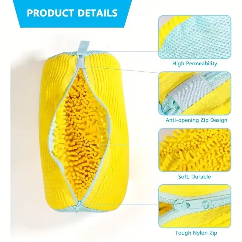 premium chenille mesh sneaker washing machine bag