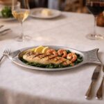 stainless steel fish shaped food serving platter