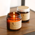 luxury scented jar candle with lid