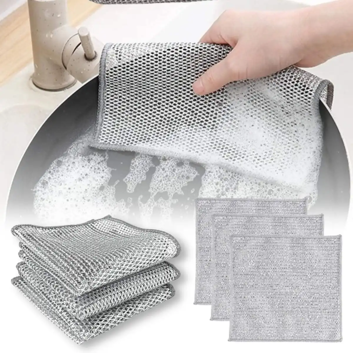 premium wire miracle dishwashing kitchen cleaning cloth