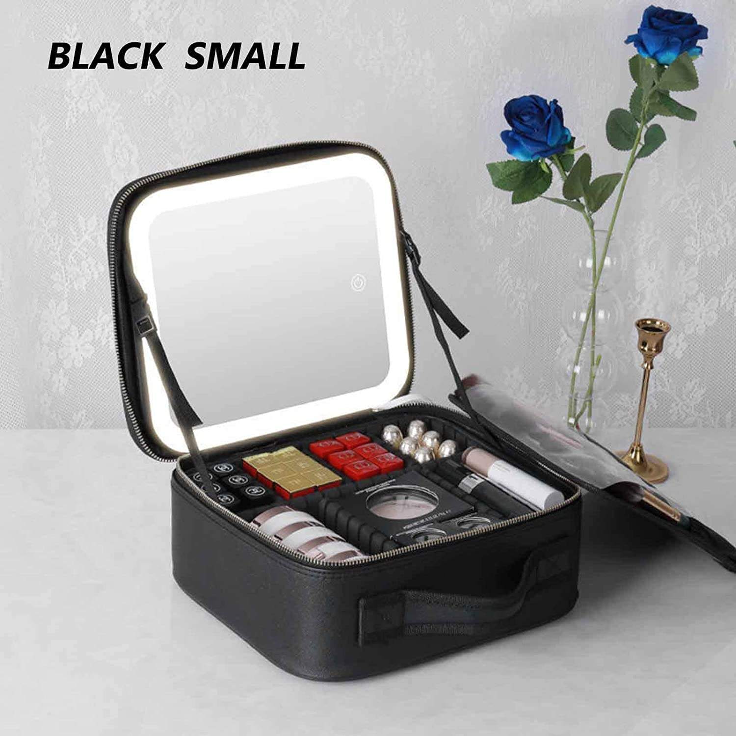 new led cosmetic bag with mirror new led cosmetic bag with mirror