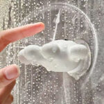 waterproof bathroom wall suction cup mini clock