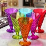 colorful plastic ice cream cone dessert cups