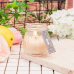 scented glass jar candles for home decor