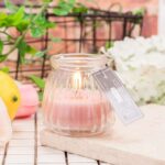 scented glass jar candles for home decor