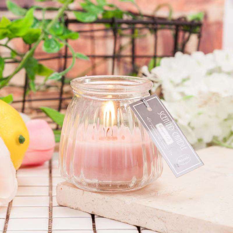 scented glass jar candles for home decor