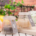 scented glass jar candles for home decor