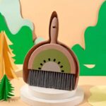 cute lemon shaped desktop mini dustpan set