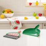 cute lemon shaped desktop mini dustpan set