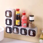 wall mounted rabbit design spice organizer box
