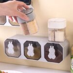 wall mounted rabbit design spice organizer box