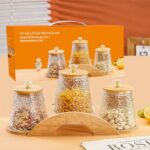 portable layered salad jar with built in dressing container