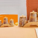 portable layered salad jar with built in dressing container