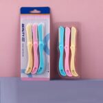3pcs foldable eyebrow razor set facial hair remover
