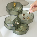 rotating multi layer jewelry organizer storage box