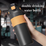 matte finish leakproof sports gym water bottles