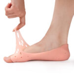 breathable sebs silicone no show gel socks
