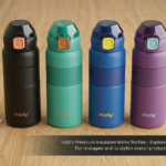 haily matte finish leakproof sports water bottles