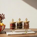 portable layered salad jar with built in dressing container