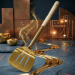 10 pieces golden crockery set design one