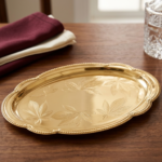 24 pieces set golden crockery design tow