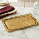 24 pieces set golden crockery design tow