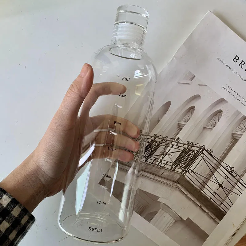 transparent plastic water bottle 750ml