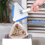 adjustable triangular mini mop for wall and floor