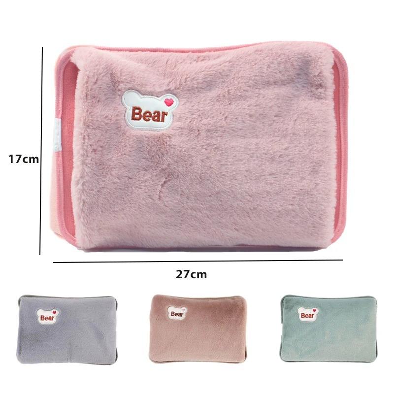 plush bear electric hot water bag massager