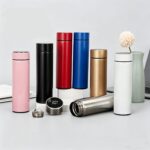 smart insulated stainless steel temperature display water bottle