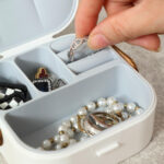 portable mini travel jewelry box organizer case