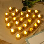 pack of 1 metallic led tea light candles