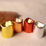 pack of 1 metallic led tea light candles