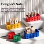 modular magnetic building block storage organizers