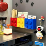 modular magnetic building block storage organizers