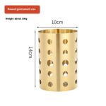 gold stainless steel chopstick holder utensil drying