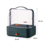 portable makeup organizer box transparent cosmetic showcase